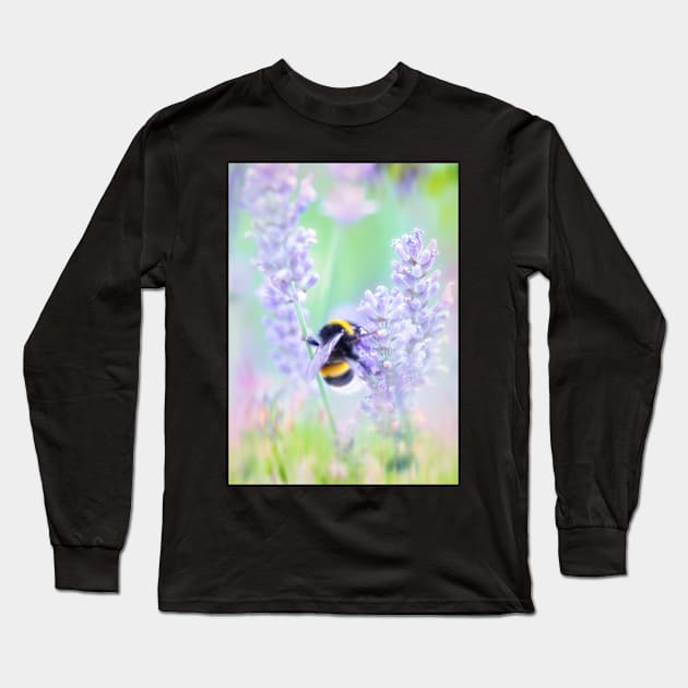 Summer Meadow Bumble Bee Long Sleeve T-Shirt by Amanda Jane